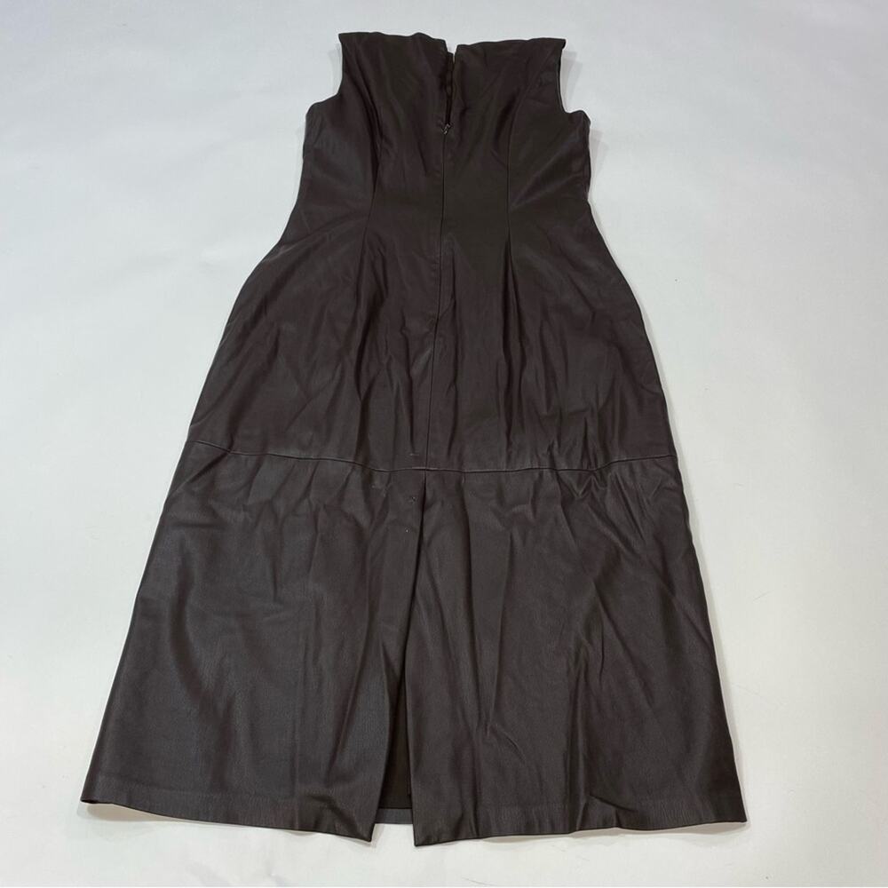 Adam Lippes Leather Sheath Dress Size 4 - Picture 4 of 8